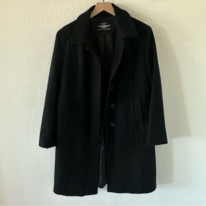 Wool Coat Jacket Black